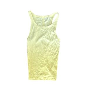 aerie Yellow Ombré Ribbed Scoop Tank Size Small NWOT